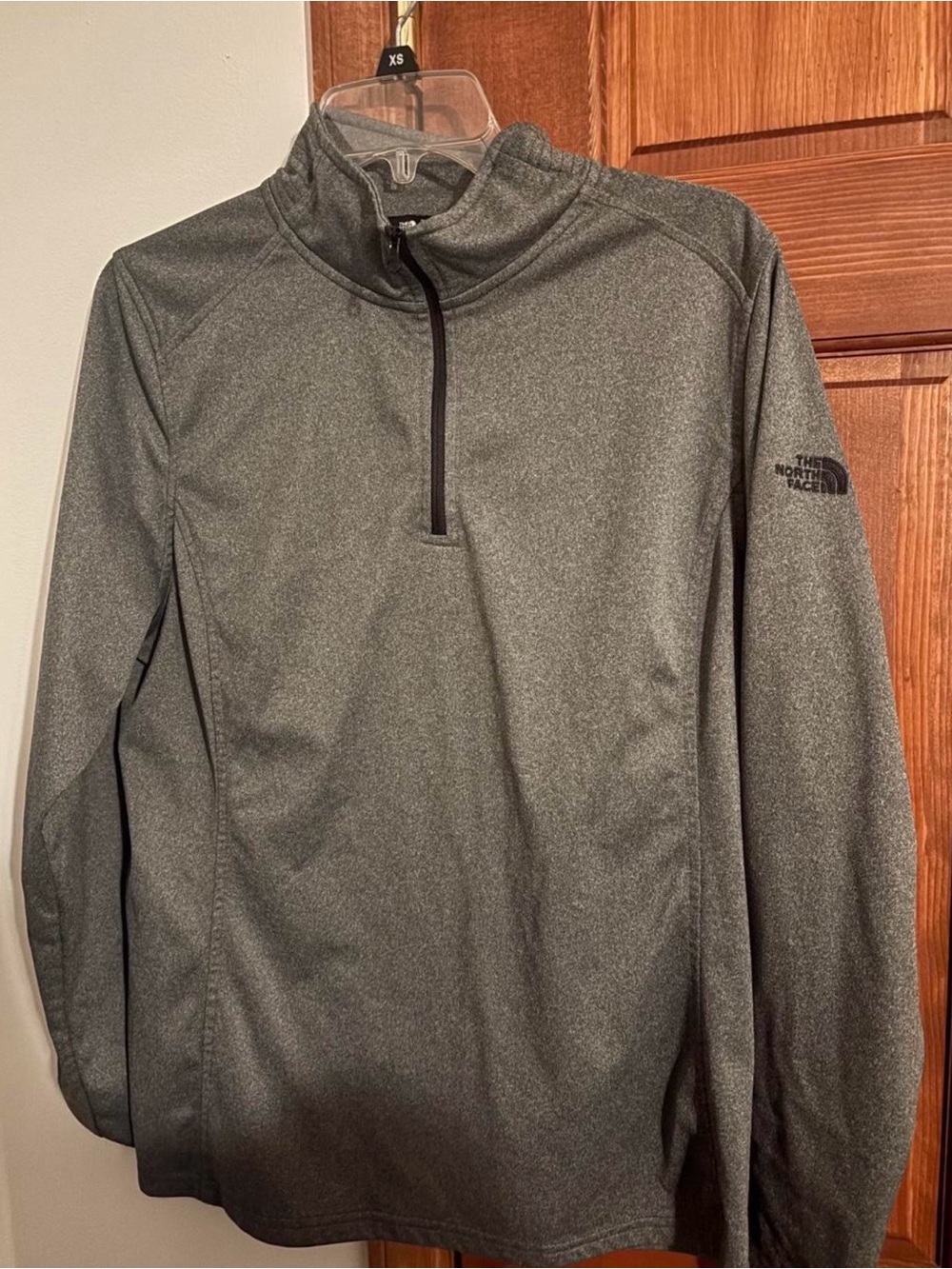 The North Face Women's Charcoal Heather Quarter-Zip Pullover